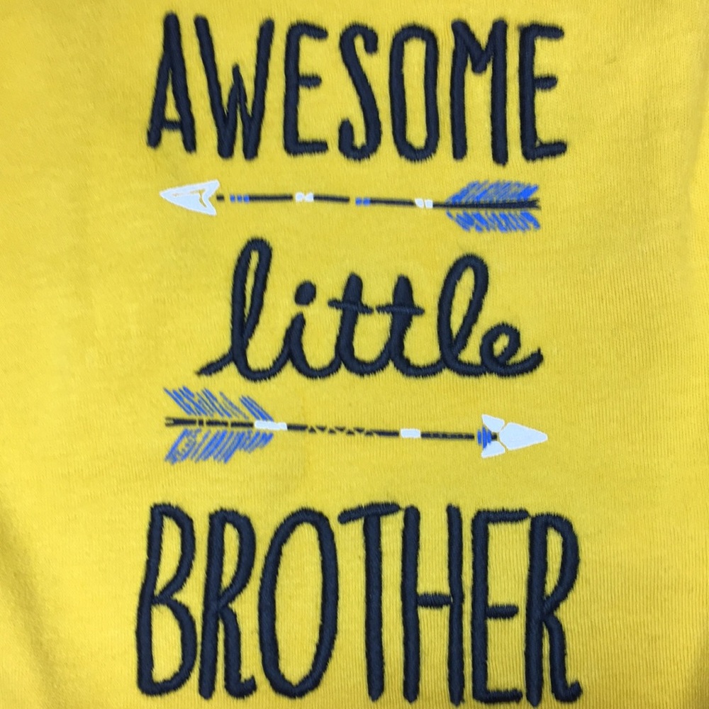 NWT 3 mo Carters “Awesome Little Brother” Onesie